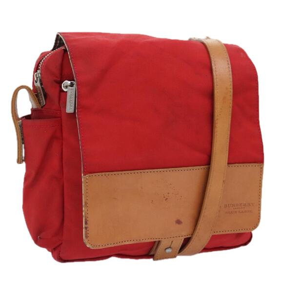 Burberry Shoulder Bag Nylon Red - Picture 1 of 16